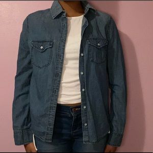 🎉💕2XHP💕🎉Aeropostale Long Sleeve Denim Button Down